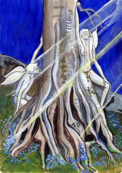nymphs by moonlight