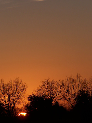 a falls sun set