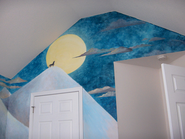 wolf Mural sky