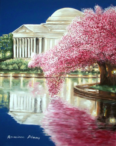 Jefferson Memorial Cherry Blossoms