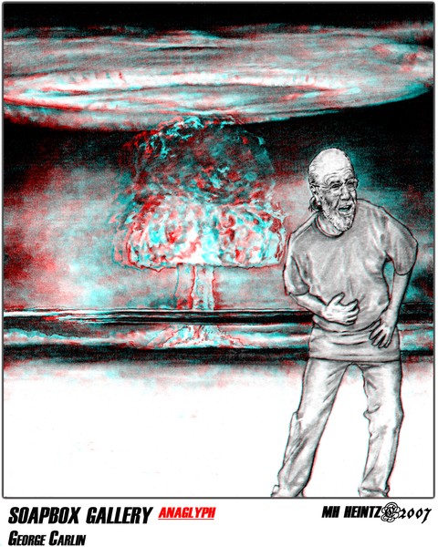 SOAPBOX GALLERY: GEORGE CARLIN (3-D)