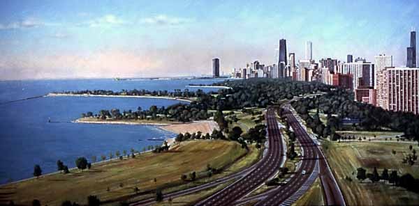 Chicago Lakefront Painting