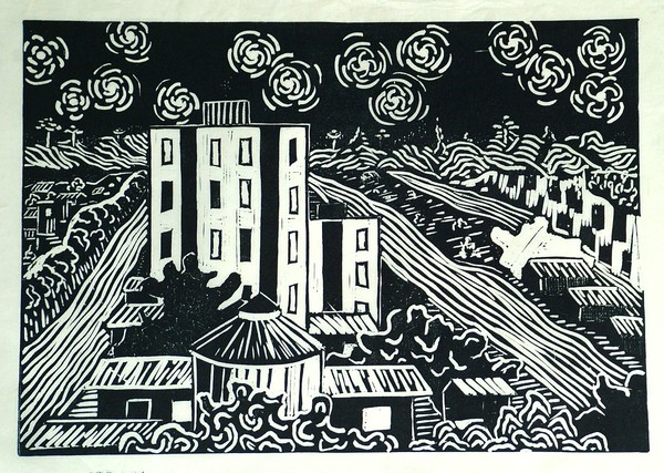 view of my window - engraving