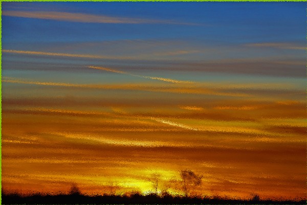 STAINED GLASS SUNSET
