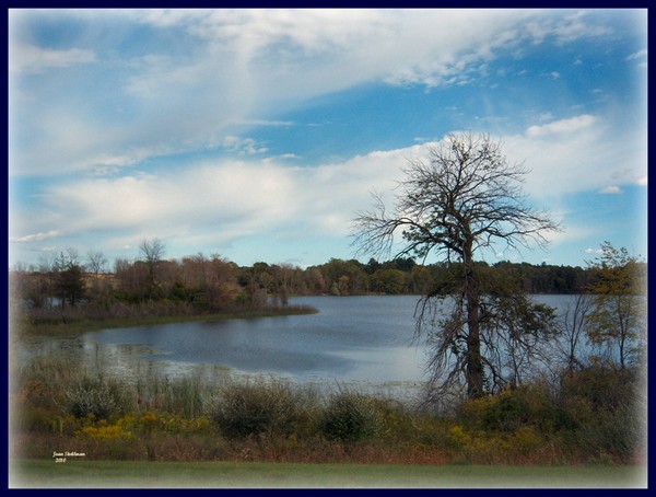 Lake at Great Lakes National Cemetary