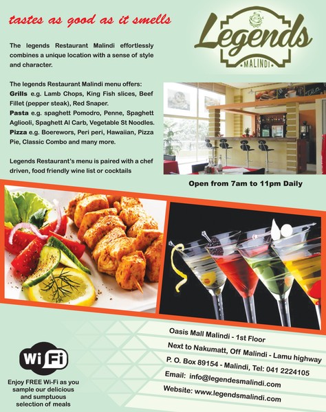 Legends restaurant - malindi