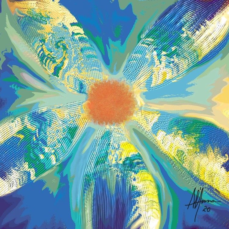 BIG BLUE FLOWER