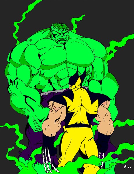 Bone Claw wolverine vs. Gamma Ray Hulk