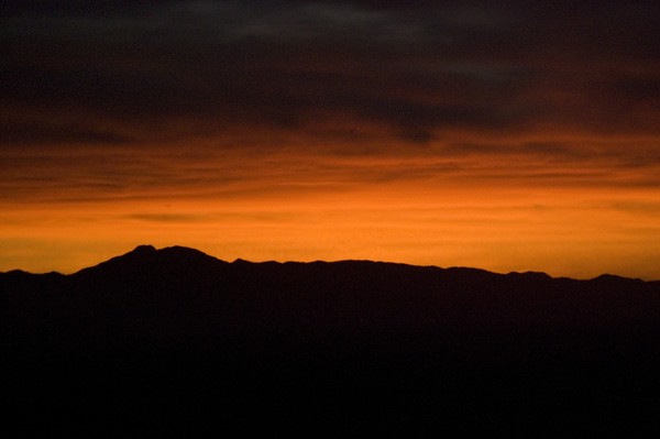Morning sky on fire