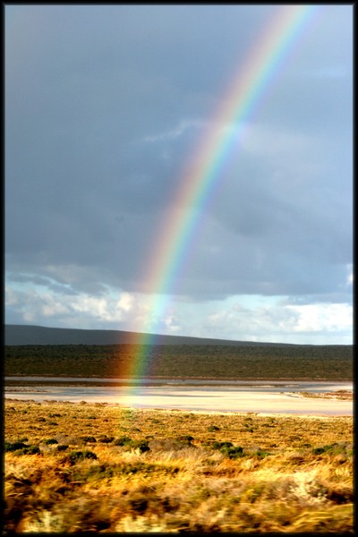 Pot of gold at end of rainbow
