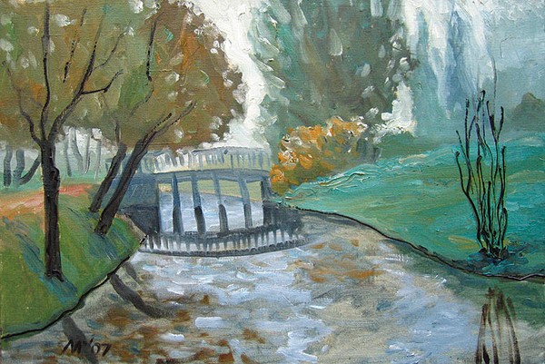 Pavlovsk. Bridge.