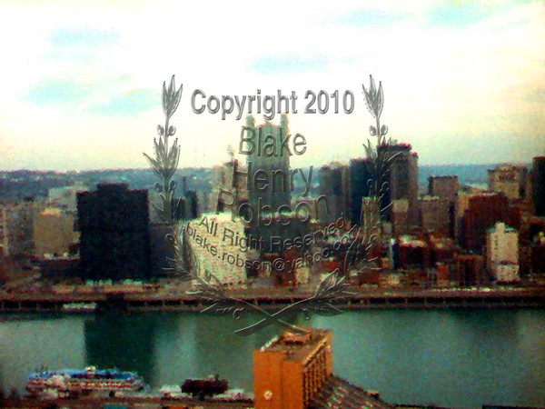Building up cityscape riverfront