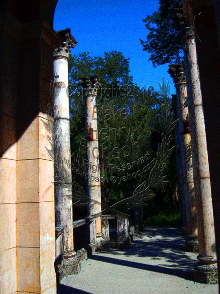 Tropical Ruins, Corinthian Columns, Holly Hill, Fl