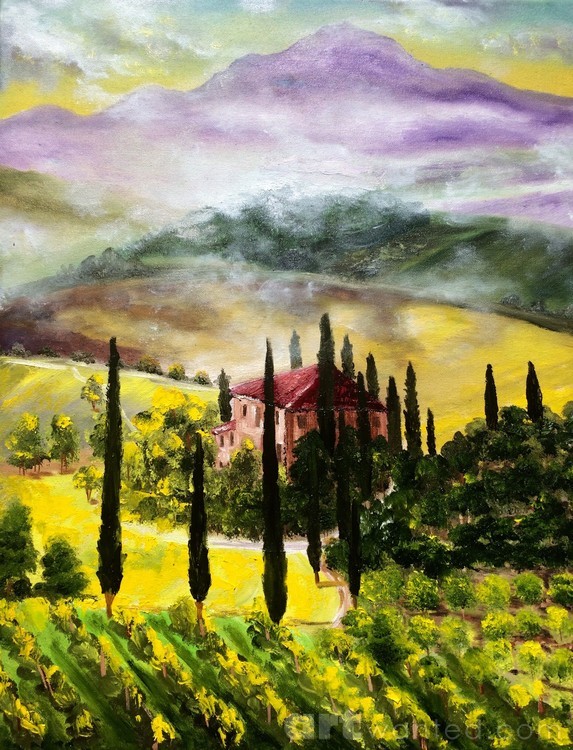 Tuscany vineyards