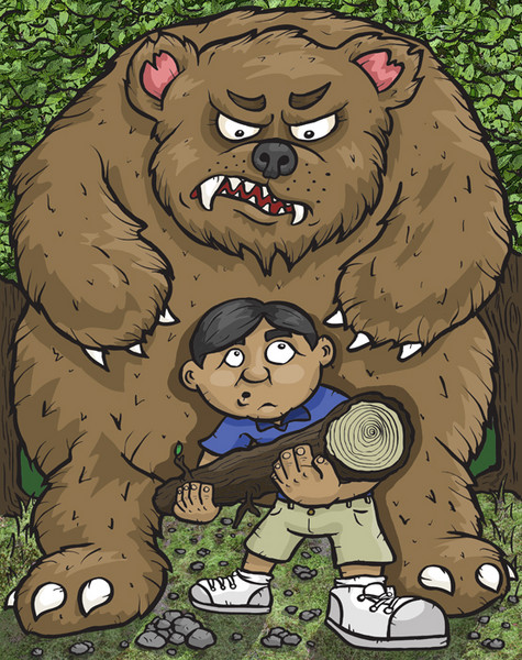 Dad vs. Bear