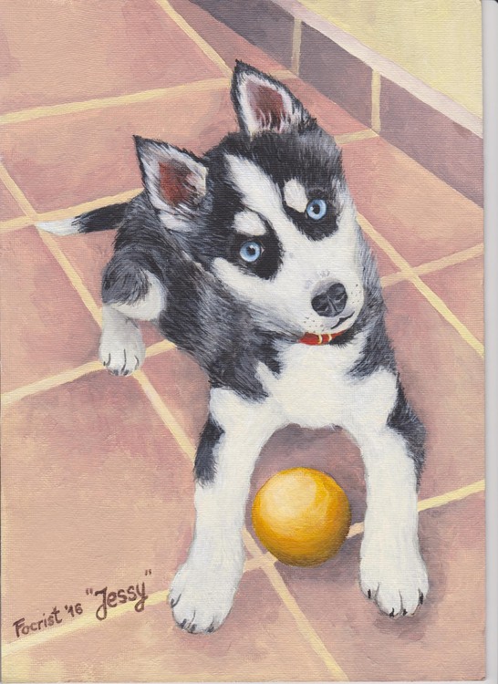 Jessy with the Yellow Ball