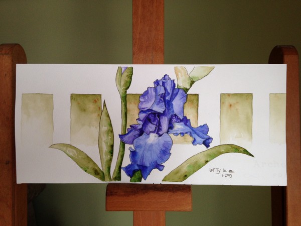 Brilliant Blue Iris