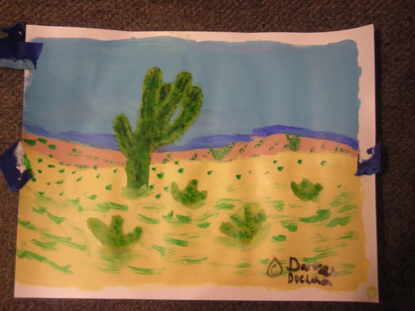 2 saguaro cactus 