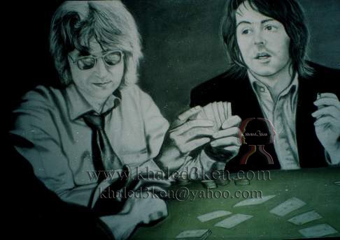 DRAWING PORTRAIT JOHN LENNON AND BEATLES LIFE STORY AND MARK DAVID CHAPMAN KHALED3KEN (31)