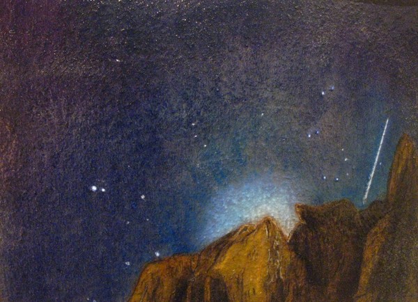Moon Rise and Stary Sky