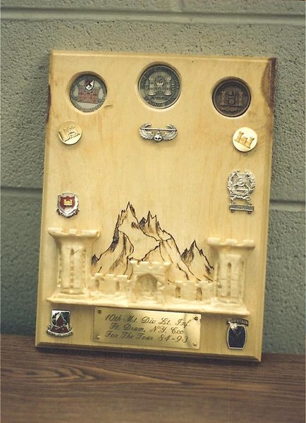 career plaque