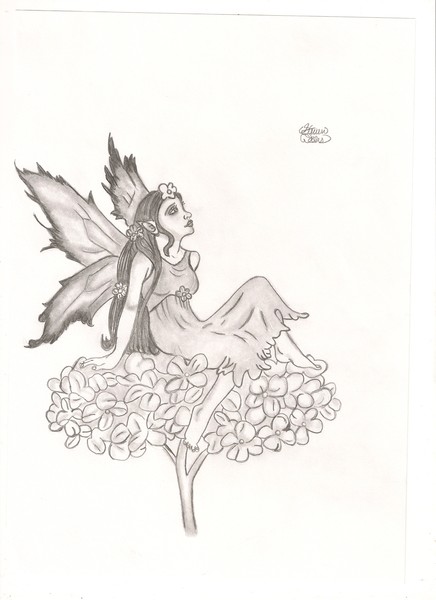 Fairy on a flower