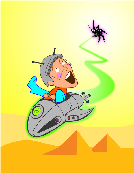 Time travel in a whale shaped time machine!
