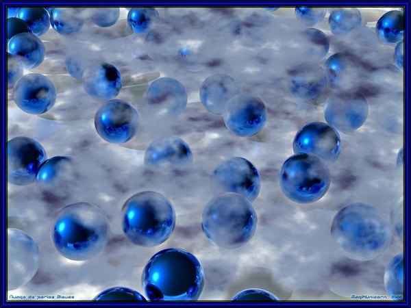 Nuage de Perles Bleues