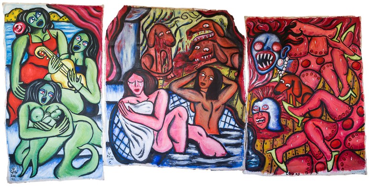 Triptych: The Fate of Actaeon