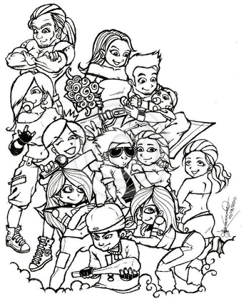 Drawing: My IMVU Family