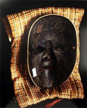 Noh Theatre masks reverse sides