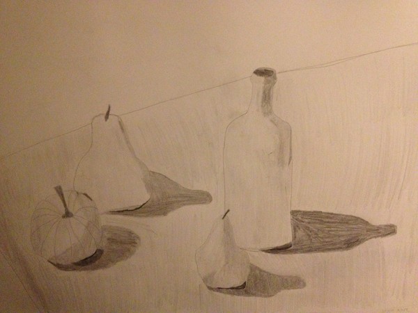 pears and bottle