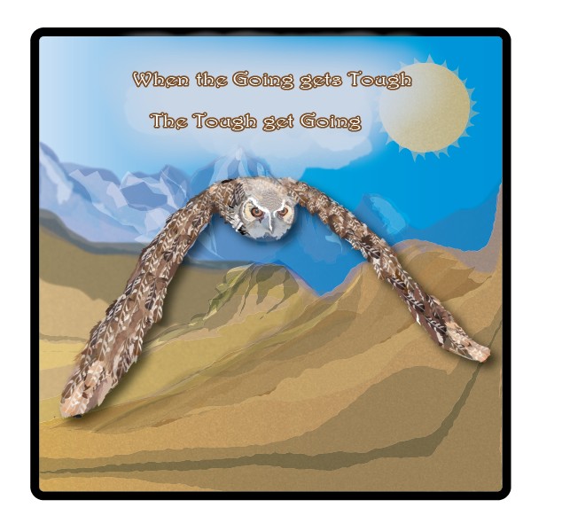 when the going gets tough the tough get going card