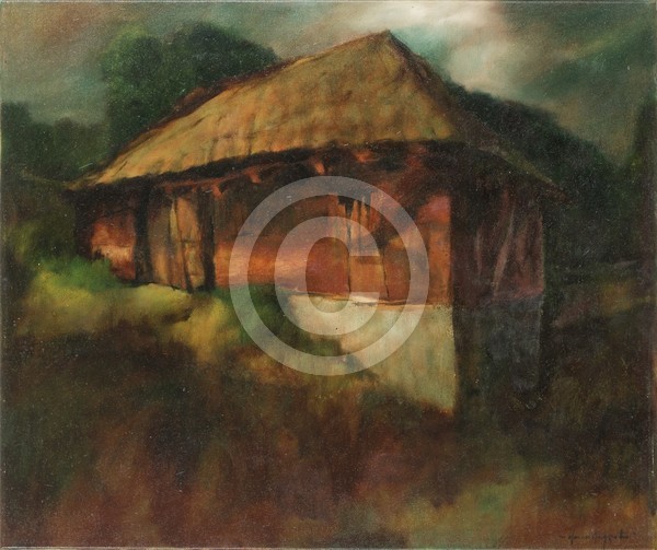 Bauernhaus 60x50 oil on canvas