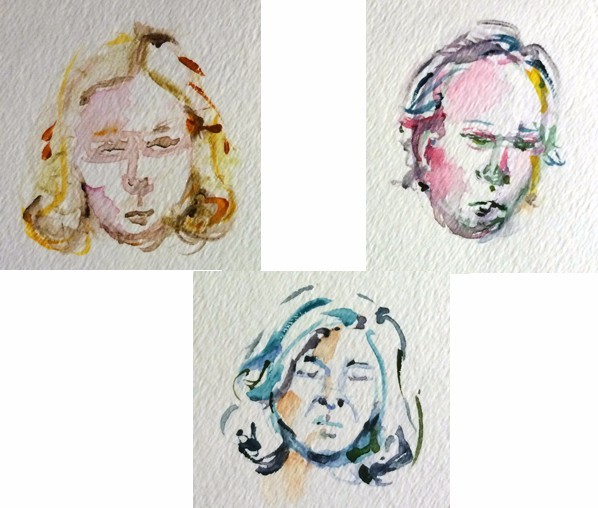 Ladies Watercolor Sketch
