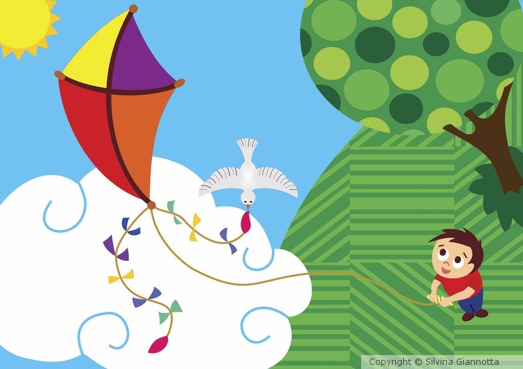 Flying a kite