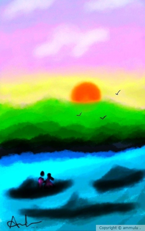 Digital scenery art