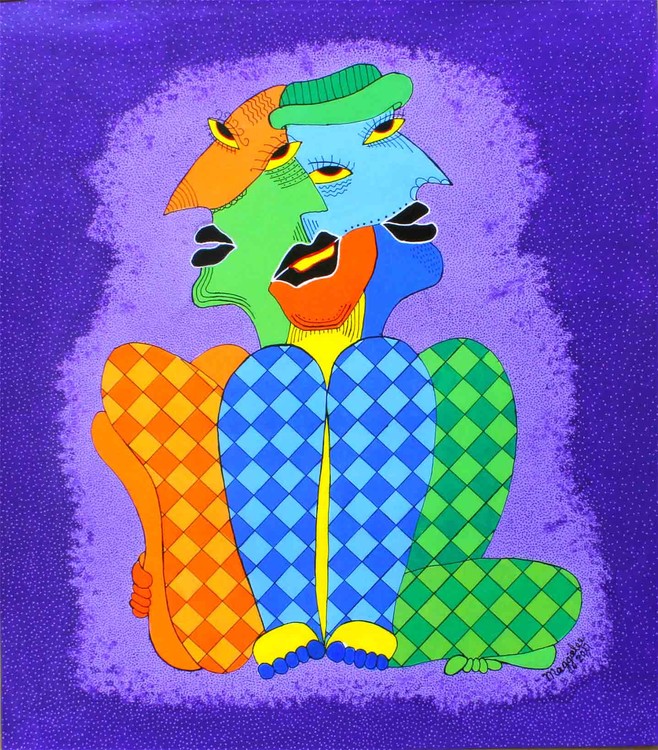 Picasso acrylic signed