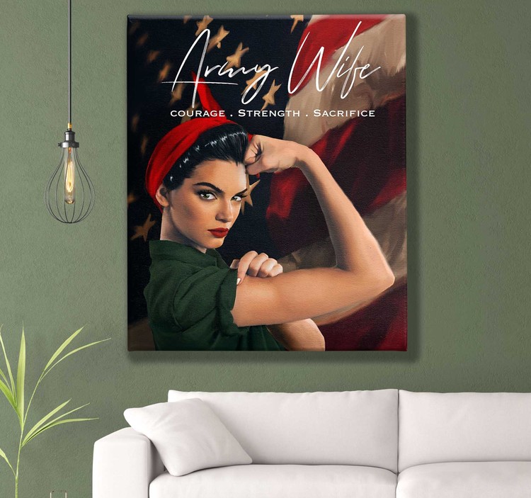 Army wife wall