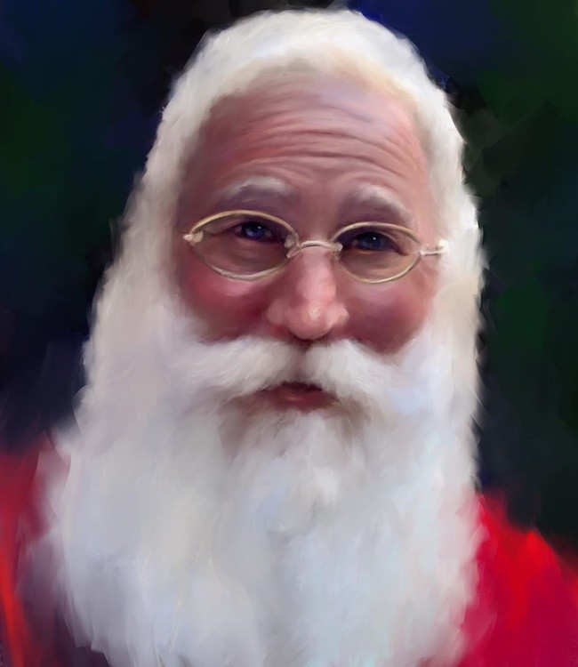 santa painting