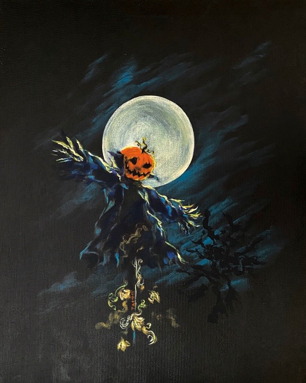 Scarecrow full moon