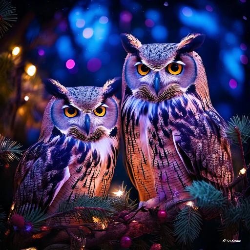 Wireframe owl 3-4