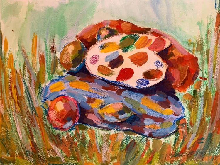 still life in the grass