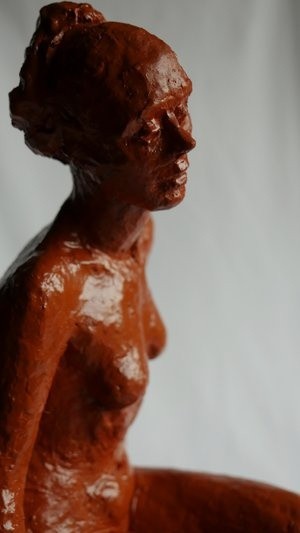 WomanRedSeated