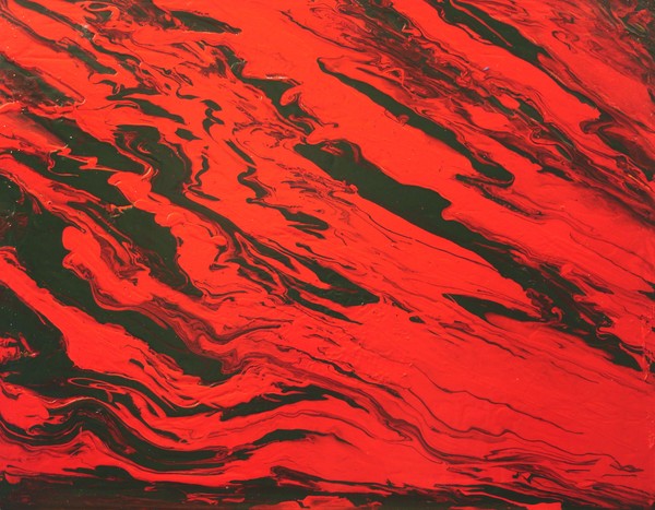 Red Sky Finger Painting