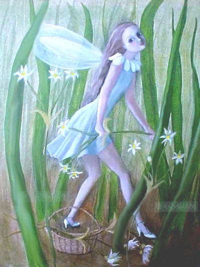 FAIRY PICKING FLOWERS
