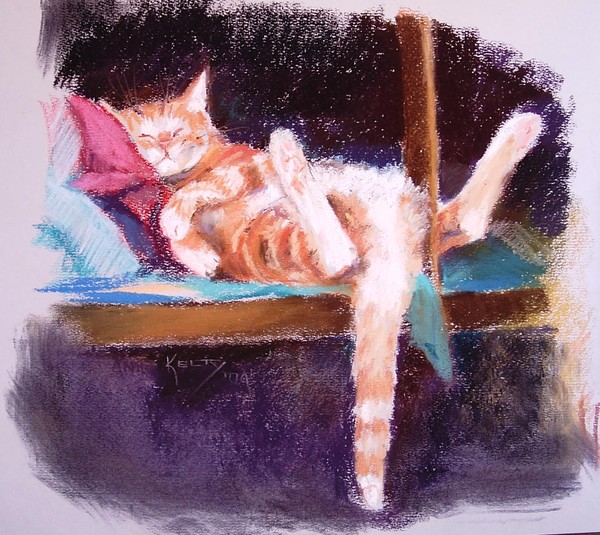 Zonked Out Kitten