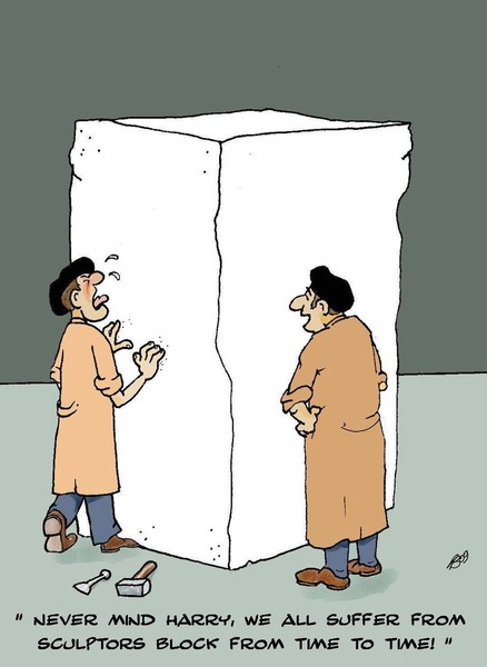 Sculptors block!
