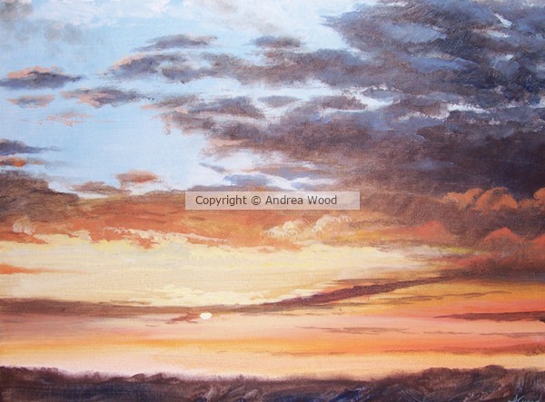 Sunset; View from Ashton.