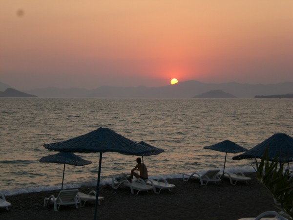 Sun set in Turkey